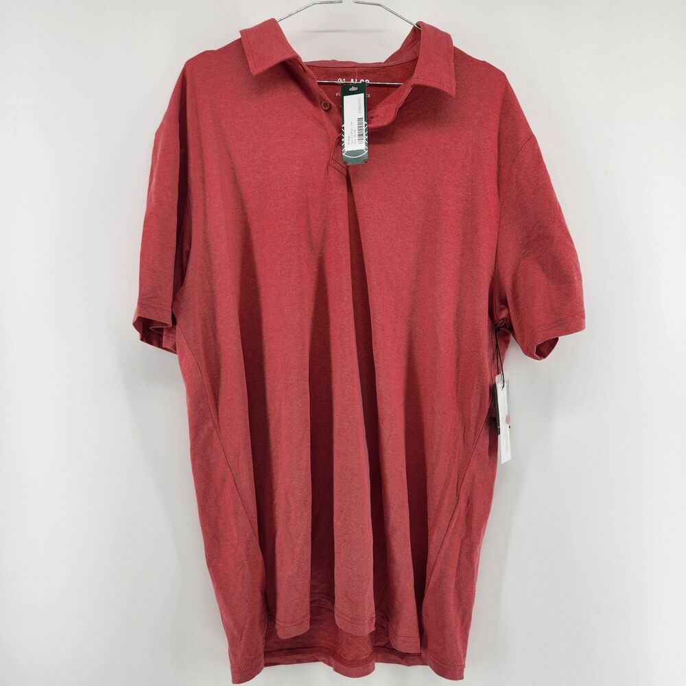 01.Algo Men's Red XL Tall Jack 2.0 Polo NWT